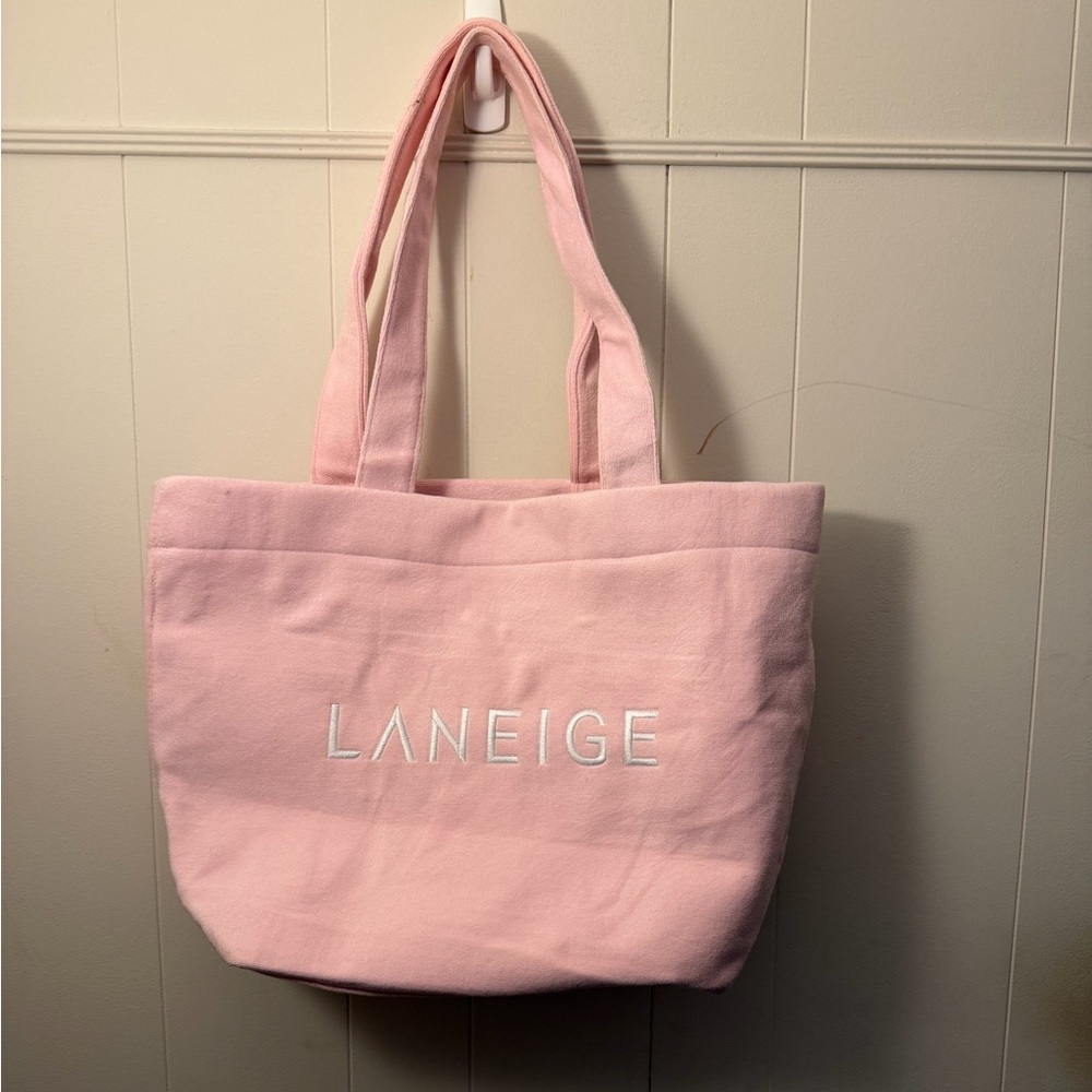 LANEIGE Soft Pink Tote Bag